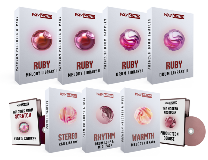 The Ruby Producer Bundle (12,500 samples & MIDI + 9 free bonuses)