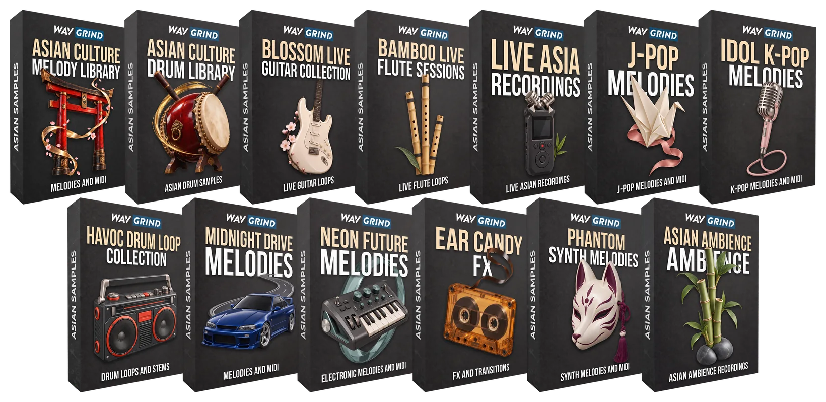 The Asia Culture Library packs and bonus packs