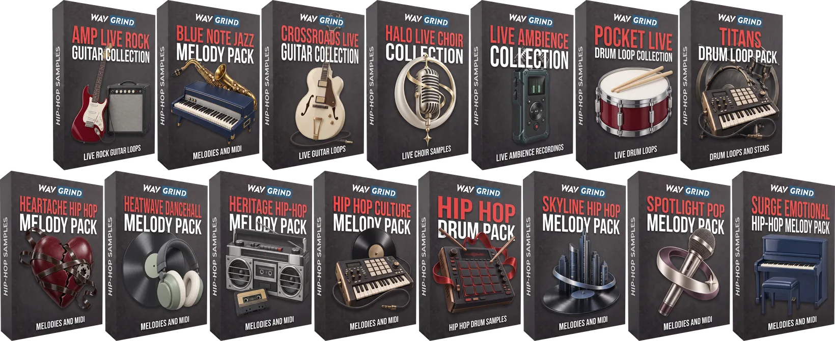 The Hip-Hop Culture Library packs and bonus packs